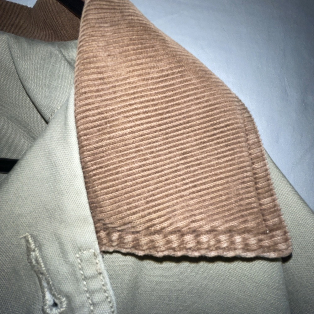 Vtg LL Bean Chore Coat Mens Medium 90s Fish Animal Lined Barn Farm Jacket 0BGW5 - Picture 8 of 16